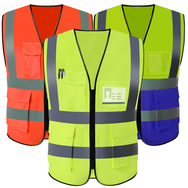 Engineer safety vest with pockets
