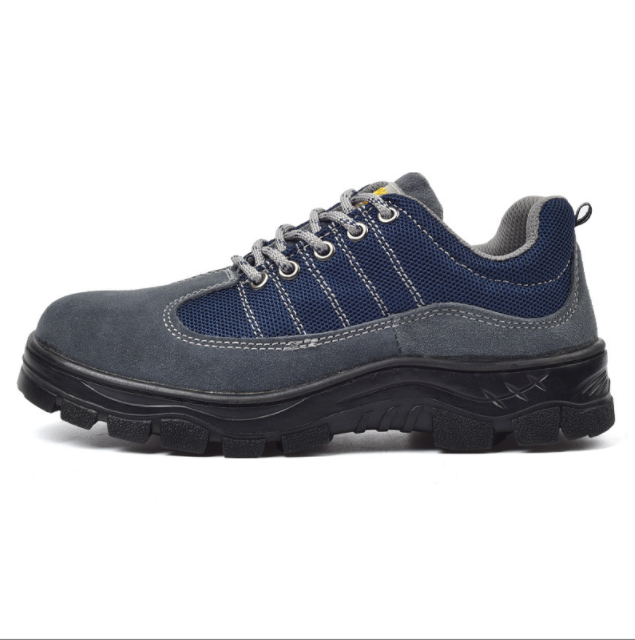 Oil resistant shock absorption PU sole steel toe puncture prevent anti static safety shoes sneakers